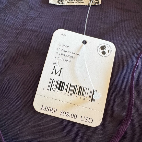 Free People Intimately Magic Hour Bodysuit Deep Sea, M, NWT - Picture 6 of 15